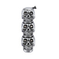 Three-Skull Shaped Cigarette Lighter (3 Color Assorted)