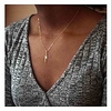 thunder necklace lightning bolt necklace minimalist choker for women and girls jewelry gifts lightning charm (gold)