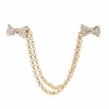 tiaobug women vintage bow tie/heart/pearl/rhinestone sweater collar brooch pin-chain-clip-shawl-blouse-cardigan bowtie-style one size miniinthebox