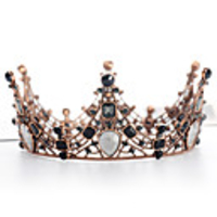 Tiaras Crown Masquerade Royal Style Halloween Alloy For Princess Aurora Cosplay Halloween Carnival Women