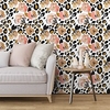 Tiger Floral Texture Self-adhesive Wallpaper Environmental Protection Waterproof Removable Living Room Wall Stickers miniinthebox