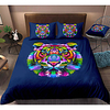 Tiger Print 3-Piece Duvet Cover Set Hotel Bedding Sets Comforter Cover with Soft Lightweight Microfiber,  Include 1 Duvet Cover,  2 Pillowcases for Double/Queen/King(1 Pillowcase for Twin/Single)