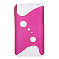 Tiger Protective Backside Case Cover for iPhone 3G/3GS (White Pink)
