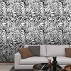Tiger Texture Self-adhesive Wallpaper Environmental Protection Waterproof Removable Living Room Wall Stickers miniinthebox