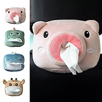 Tissue Box Car Plush Pig Shark Dinosaur Giraffe Design Tissue Box Lovely Funny Tissue Box Car Accessories Autos Accesorios miniinthebox