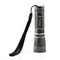Titanium Gray Cree Q5 528 3-Mode 18650 Flashlight