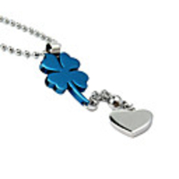 Titanium Steel Cloves And Heart Shaped Necklace