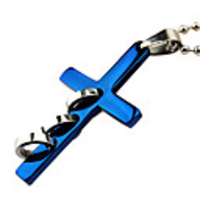 Titanium Steel Cross Shaped Necklace