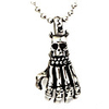 Titanium Steel Skeletal Hand Shaped Necklace