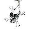 Titanium Steel Skeleton Head Nacklace
