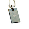 Titanium Steel Square Shaped Bible Necklace