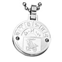 Titanium Steel Twelve Constellation Golden Classic Necklace