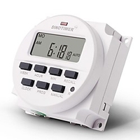 TM618H Stopwatch DC 110V Volt Voltage Output Digital 7 Days Weekly Programmable Timer Switch Time Relay Control miniinthebox