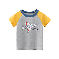 Toddler Little Boys Short Sleeve Airplane Graphic T-Shirts Top Tee Size for 3-7 Years miniinthebox