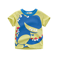 Toddler Little Boys Short Sleeve Dinosaurs Graphic T-Shirts Top Tee Size for 3-7 Years miniinthebox