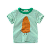 Toddler Little Boys Short Sleeve Green Stripe Graphic T-Shirts Top Tee Size for 3-7 Years miniinthebox