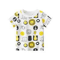 Toddler Little Boys Short Sleeve Lion Graphic T-Shirts Top Tee Size for 3-7 Years miniinthebox