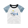 Toddler Little Boys Short Sleeve Whale Graphic T-Shirts Top Tee Size for 3-7 Years miniinthebox