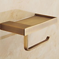 Toilet Brush Holder Premium Design / Cool Contemporary Brass 1pc Toilet Paper Holders Wall Mounted