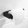 Toilet Paper Holder New Design Metal Rectangle Single Bathroom Rod Wall Mounted Matte Black 1pc miniinthebox