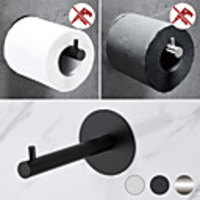Toilet Paper Holder Self Adhesive 304 Stainless Steel Rustproof Toilet Paper Roll Holder,  No Drilling Design Easy to Install,  The Bathroom Accessory Suitable for Office Kitchen and Bathroom