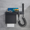 Toilet Paper Holder with Single hole Bidet Black/White Painted Finish Self-Cleaning 1/2 Water hose miniinthebox