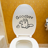 Toilet Stickers - Plane Wall Stickers Animals Living Room / Bedroom / Bathroom / Re-Positionable