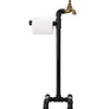 Toilet Tissue Roll Organizer Industrial Style Water Pipe American Paper,  Towel Holder Toilet Paper Holder,  Holds 2-3 Rolls of Toilet Paper