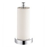 Toilet Tissue Roll Reserve Organizer for Bathroom,  Compact Organizer,  Holds 2-3 Rolls of Toilet Paper,  Chrome
