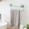 Toilet Towel Rack Free Punch Suction Cup Toilet Single Rod Hanging Towel Bar Bath Towel Bathroom Shelf