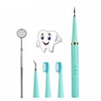 Tooth Cleaner Kit Teeth Whitening Cleaning Stains Scraper Remover Dental Mirror High Frequency Vibration Toothbrush