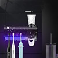 Toothbrush Holder Smart / Multifunction Modern Plastics 1pc - Bathroom Wall Mounted
