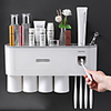 Toothbrush rack storage box Toilet hole-free wall-mounted mouthwash cups