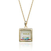 Top Crystal Box Pendant Necklace
