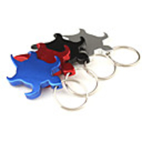 Tortoise Shaped Aluminum Keychain Bottle Opener