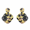 tortoiseshell resin hoop earrings bohemian statement acrylic earrings dangle stud earrings ear drops
