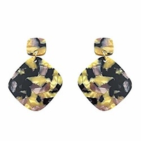 tortoiseshell resin hoop earrings bohemian statement acrylic earrings dangle stud earrings ear drops