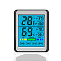 Touch Screen Electronic Digital Display Temperature And Humidity Instrument New Product Ch-914 High Precision Household Indoor Luminous Thermometer