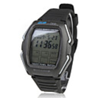 Touch Screen Remote Control Wrist Watch with Calculator - Black