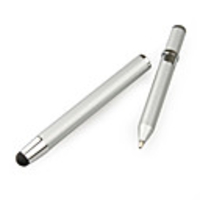 Touchscreen Stylus with Retractable Mini Ball Point Pen for iPad 2/iPad/Playbook/Xoom (sliver)