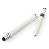 Touchscreen Stylus with Retractable Mini Ball Point Pen for iPad 2/iPad/Playbook/Xoom (white)