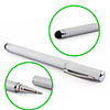 Touchscreen Writing Stylus with Ball Pen for iPad/iPad 2/iPhone 4/Playbook/Xoom/P1000 - Silver
