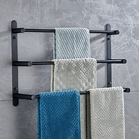 Towel Bar Multifunction New Design Stainless Steel Bathroom Shelf 3 Tiers Wall Mounted Polished Brushed and Painted Finishes1pc miniinthebox