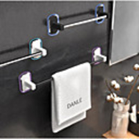 Towel Rack Free Perforated Bathroom Bathroom Rack Stainless Steel Bath Towel Rack Single Towel Bar Wall Hanging Rack