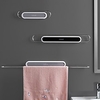 Towel Rack Free Punched Toilet Single Rod Suction Cup Rack Toilet Stainless Steel Bath Towel Wall Bathroom Rack