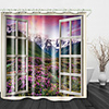 Towering Snow Mountain Digital Printed Shower Curtains Hooks Modern Polyester New Design