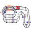 Toy Car Track Rail Car Horse Electric Kid