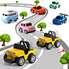 Toy Car Vehicle Playset Car Race Car Cool Lovely Parent-Child Interaction Aluminium Alloy Mini Car Vehicles Toys for Party Favor or Kids Birthday Gift 8 pcs / Kid