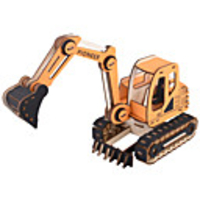 Toy Car Wooden Puzzle Forklift Professional Level Wooden 1 pcs Forklift Boys