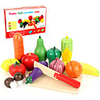 Toy Food / Play Food Pretend Play Play Kitchen Vegetables Fruit Fruits Vegetables Magnetic Simulation Wooden Wood Kid